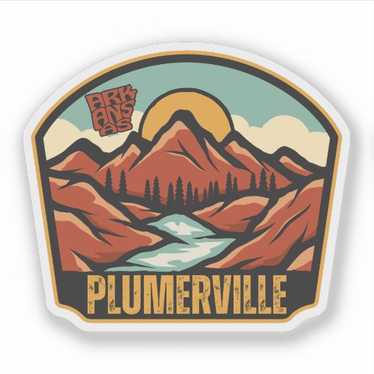 Plumerville, Arkansas Aufkleber (Vorderseite)