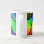 PLUMFARBENE ROSE BLUME PEACE ART Jumbo-Tasse (Rückseite)