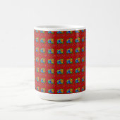 PLUMFARBENE ROSE BLUME PEACE ART KAFFEETASSE (Mittel)