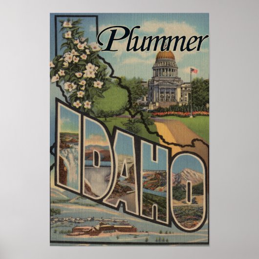 Plummer, Idaho - Große Buchstabenszenen Poster (Vorne)