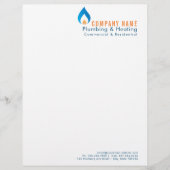 Plummerhitztes Wassertropflogo Flyer (Vorne)