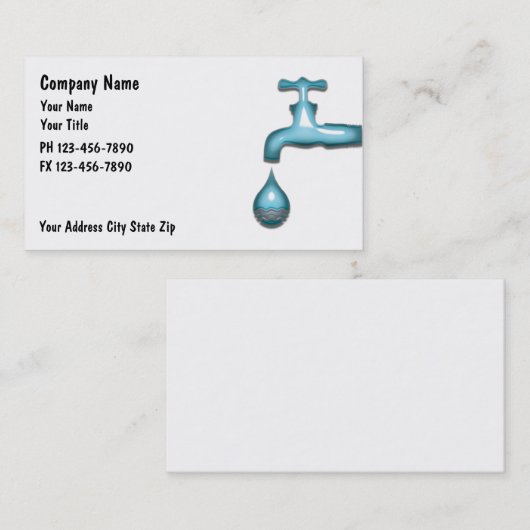 PlummerVisitenkarten Visitenkarte (Vorne/Hinten)