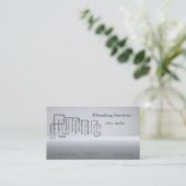 Plumming oder Handelsservice-Visitenkarte Visitenkarte (Stehend Vorderseite)