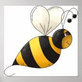 Plump Bee Poster (Vorne)