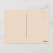 Plump Brown Australian Wombat, Birthday Postcard Postkarte (Rückseite)