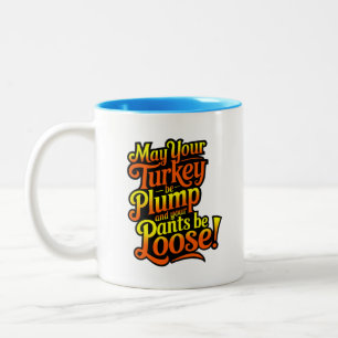 Plump Türkei, Cartoon Bauer Türkei, Tasse