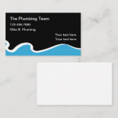 Plumpe Modernes Wasserthema Visitenkarte (Vorne/Hinten)