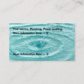 Plumpenpool-Service Visitenkarte (Vorderseite)