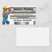 Plumper Business Card Afroamerikaner Visitenkarte (Vorne/Hinten)