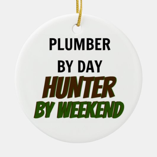Plumper by Day Junter by Weekend Keramik Ornament (Vorne)