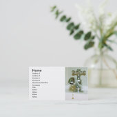 Plumper-Visitenkarte Visitenkarte (Stehend Vorderseite)