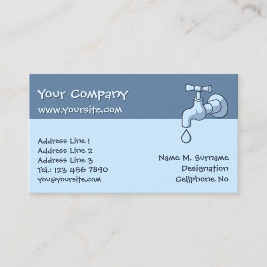 Plumper-Visitenkarte Visitenkarte (Vorderseite)