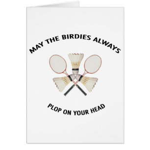 Plumps auf Ihrem Hauptbadminton