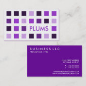 PLUMS (Mod-Quadrate) Visitenkarte (Vorne/Hinten)