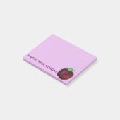 Plums Reif Sommer Lila Plum Frucht Illustration Post-it Klebezettel (angewinkelt)
