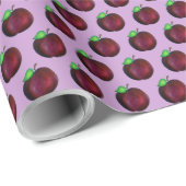 Plums Reif Sommer Lila Plum Frucht Kochen Geschenkpapier (Rolleneckpunkt)