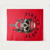 Plunder Pirate Skull Ghost Background Wandteppich (Vorderseite (Horizontal))