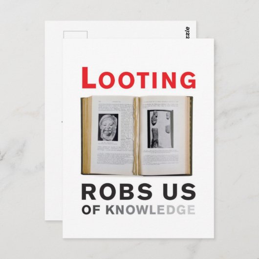 Plündern von Robs Us of Knowledge Postcard Postkarte (Vorne/Hinten)