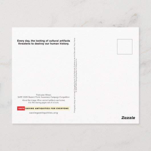 Plündern von Robs Us of Knowledge Postcard Postkarte (Rückseite)