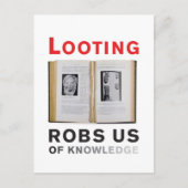 Plündern von Robs Us of Knowledge Postcard Postkarte (Vorderseite)