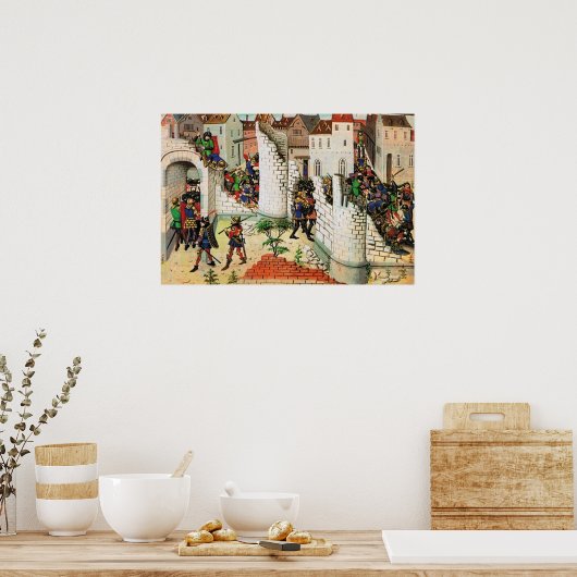 Plünderung von Jerusalem Poster (Küche)