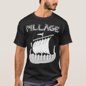 Plünderungs-T - Shirt Wikingers Longship (Vorderseite)