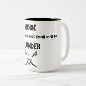 Plünderungs-Tasse Zweifarbige Tasse (VorderseiteRechts)