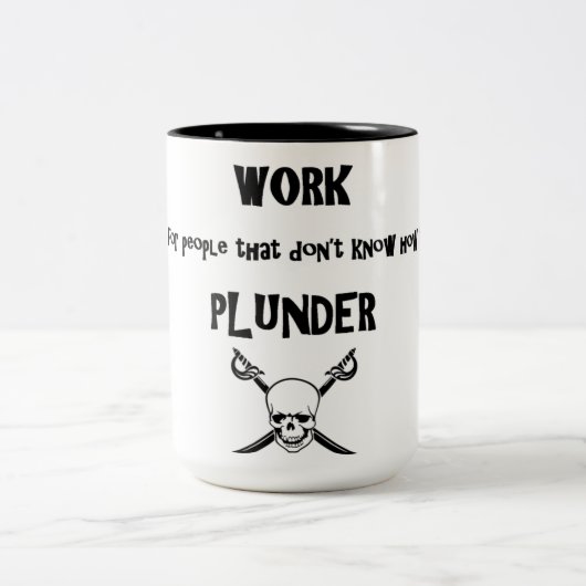 Plünderungs-Tasse Zweifarbige Tasse (Mittel)