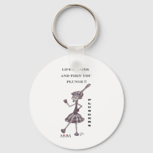 Plunger - Leben Sie ein Spülbecken und dann tauche Schlüsselanhänger