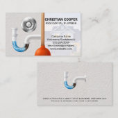 Plunger und Abtropfen | Blockierte Rohre Visitenkarte (Vorne/Hinten)