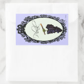 Plunk (hausgemachte Weinkarte) Rechteckiger Aufkleber (Tasche)