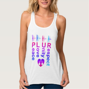 PLUR (Frieden Liebe Einheit Respekt) Tank Top