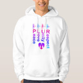 PLUR (Peace Liebe Unity Respect) Hoodie (Vorderseite)