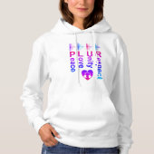 PLUR (Peace Liebe Unity Respect) Hoodie (Vorderseite)