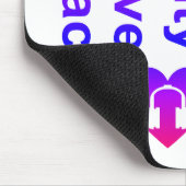 PLUR (Peace Liebe Unity Respect) Mousepad (Ecke)