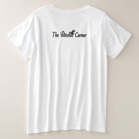 Plus Größe Hexe Große Größe T-Shirt (Design Rückseite)