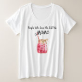 Plus Größe Rosa und Rote Valentine Liebe Komfortab Große Größe T-Shirt (Design vorne)