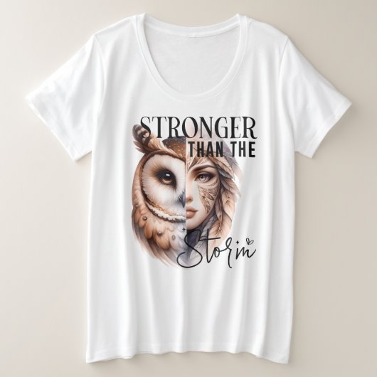 Plus Größe - T - Shirt (Design vorne)