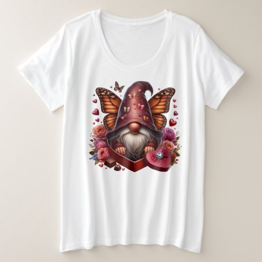 Plus Größe - T - Shirt (Design vorne)