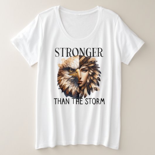 Plus Größe - T - Shirt (Design vorne)