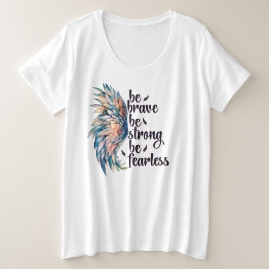 Plus Größe - T - Shirt (Design vorne)