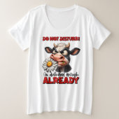 Plus Größe - T - Shirt (Design vorne)