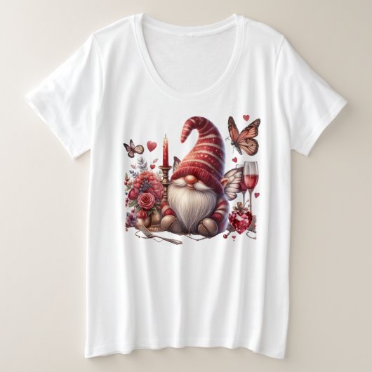 Plus Größe - T - Shirt (Design vorne)