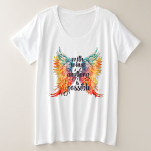 Plus Größe - T - Shirt