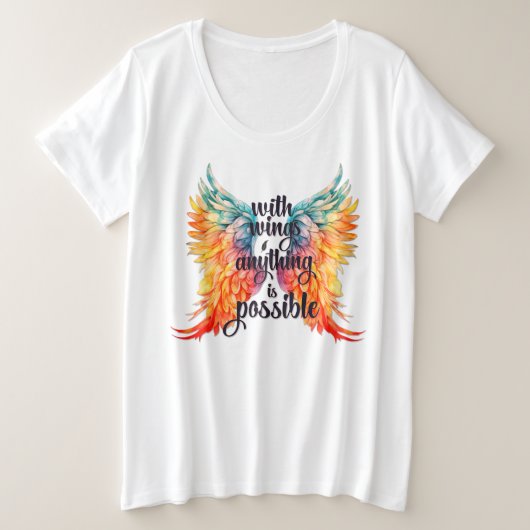 Plus Größe - T - Shirt (Design vorne)
