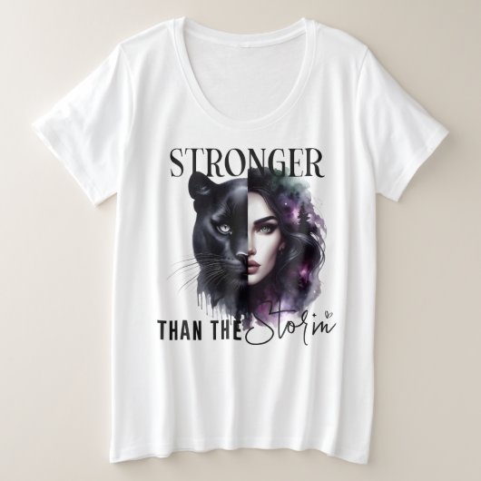Plus Größe - T - Shirt (Design vorne)