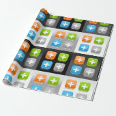 Plus Icons Wrapper Paper Geschenkpapier (Ungerollt)