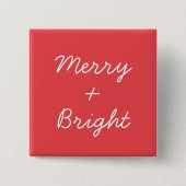 Plus Math Spaß signieren Merry + Helle Weihnachten Button (Vorderseite)
