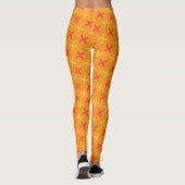 Plus Orange Pink Minimal Muster Leggings (Rückseite)