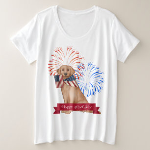 Plus Size Amerikanische Unabhängigkeitstag T - Shi Große Größe T-Shirt